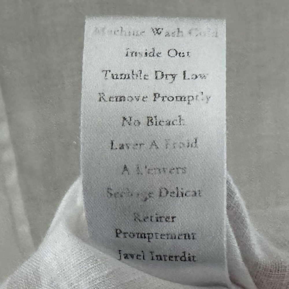 Frank and Eileen Hunter Linen Shirt Dress Med White Long Sleeve Casual Coastal - Picture 12 of 13